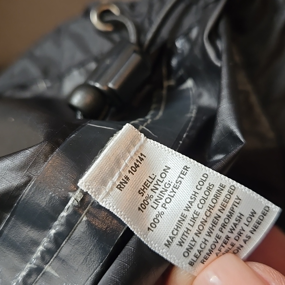 Black Hooded Rain Jacket by Field And Stream - Picture 8 of 10